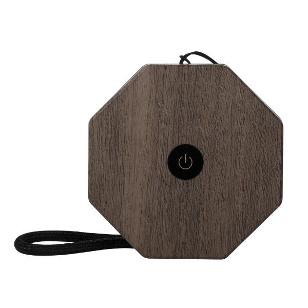 Mini Twist Hexagon Lamp: Walnut Drift