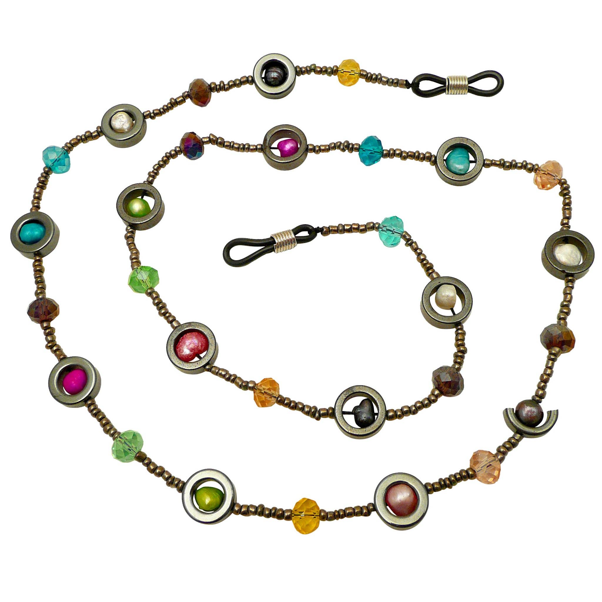 Hematite Pearl Eyewear strap