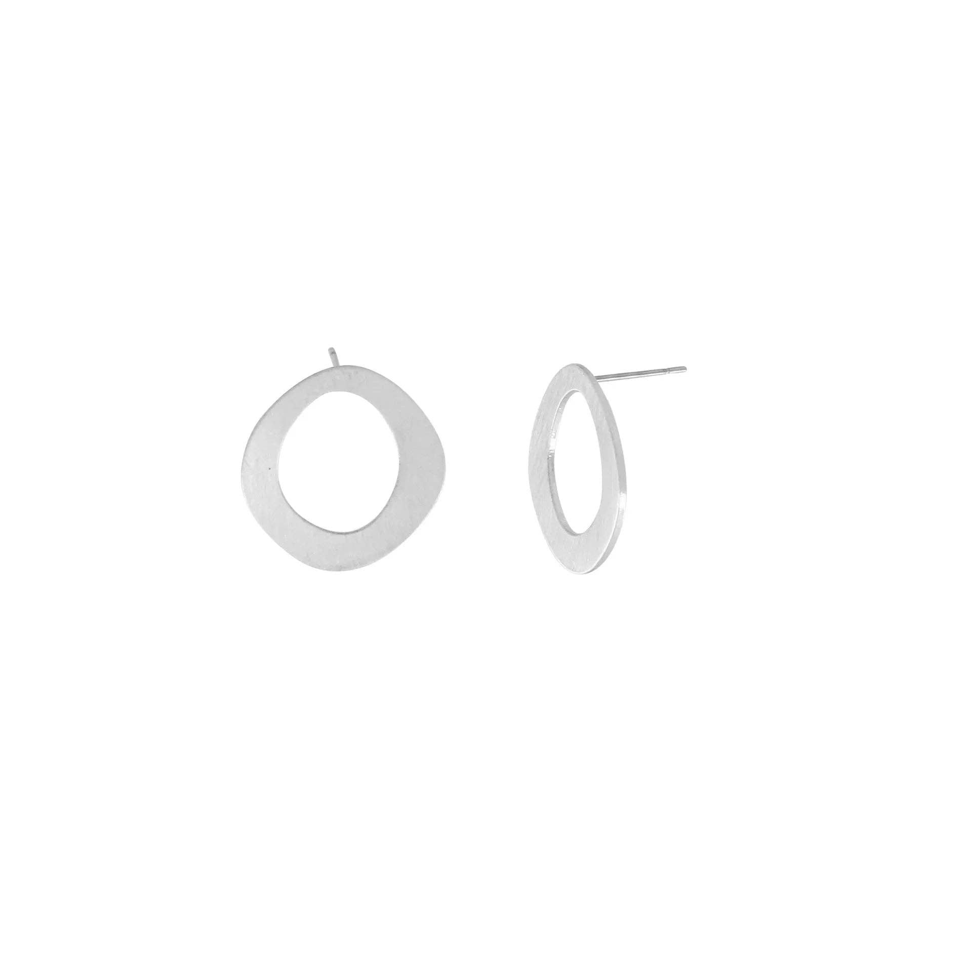 Alaya Organic Single Circle Earring Single Plating