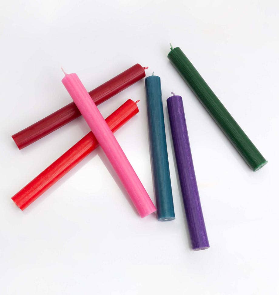 Deep Pink 8 inch Dinner Candles x 20
