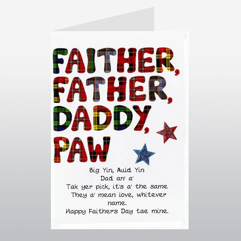 Faither Father Father's Day Card