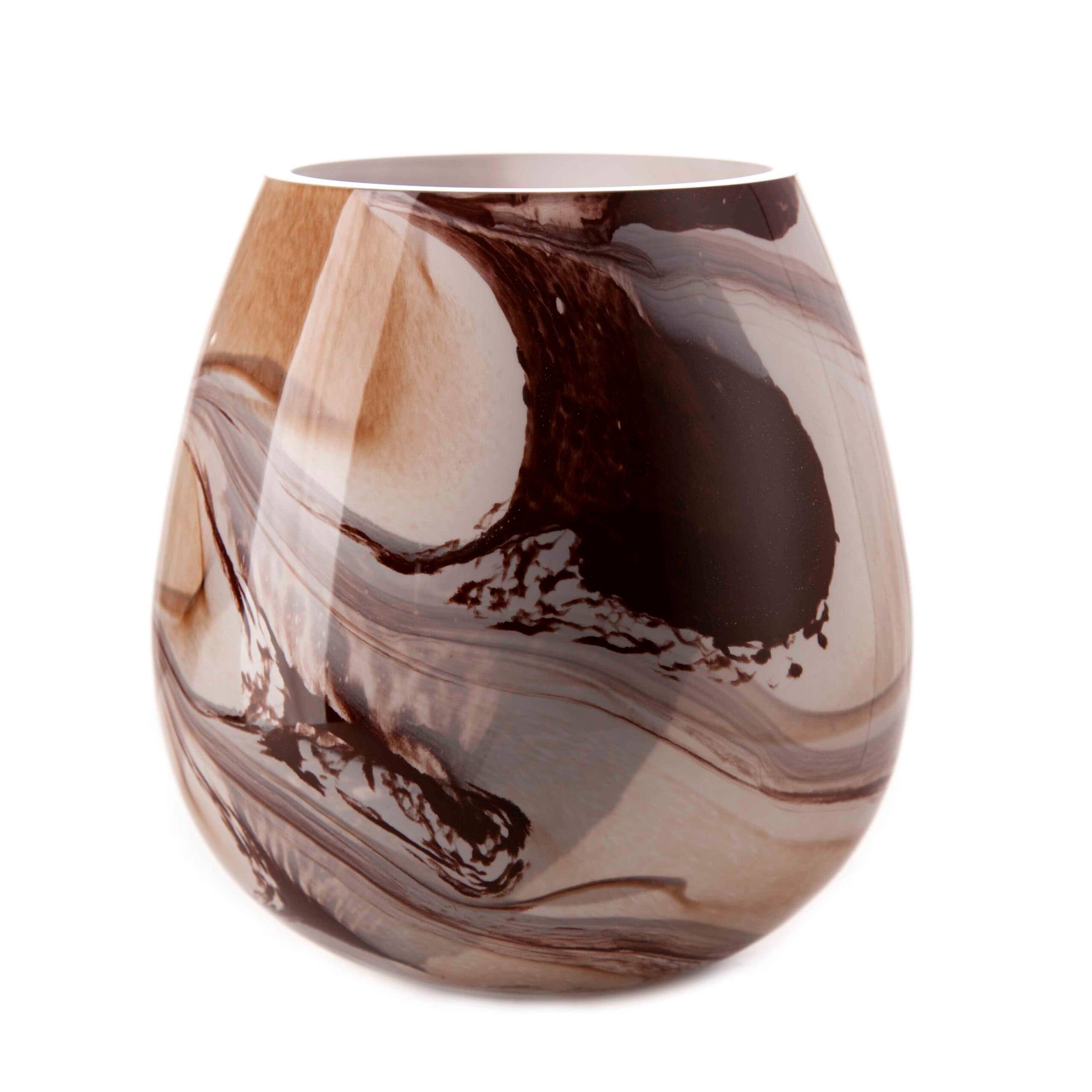 Medium Dome Vase in Rustic Swirl (H-20 cm)