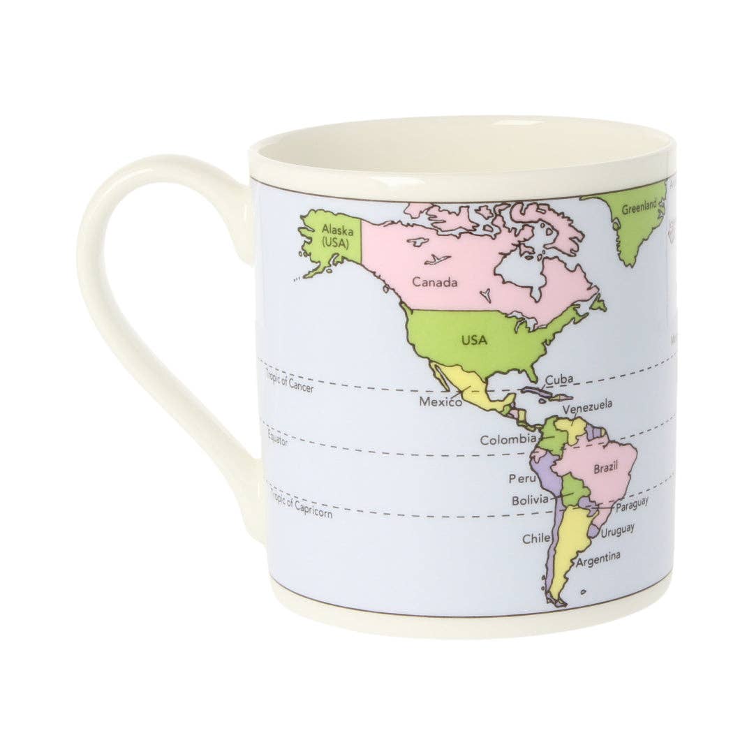 World Map Mug: 300ml (Standard)