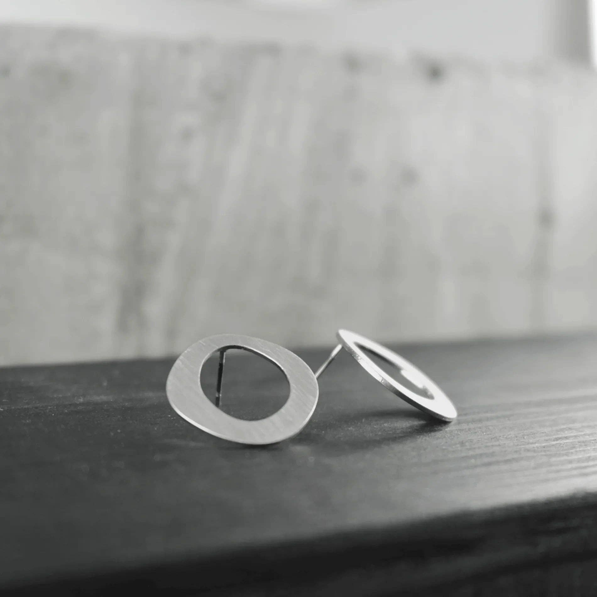 Alaya Organic Single Circle Earring Single Plating