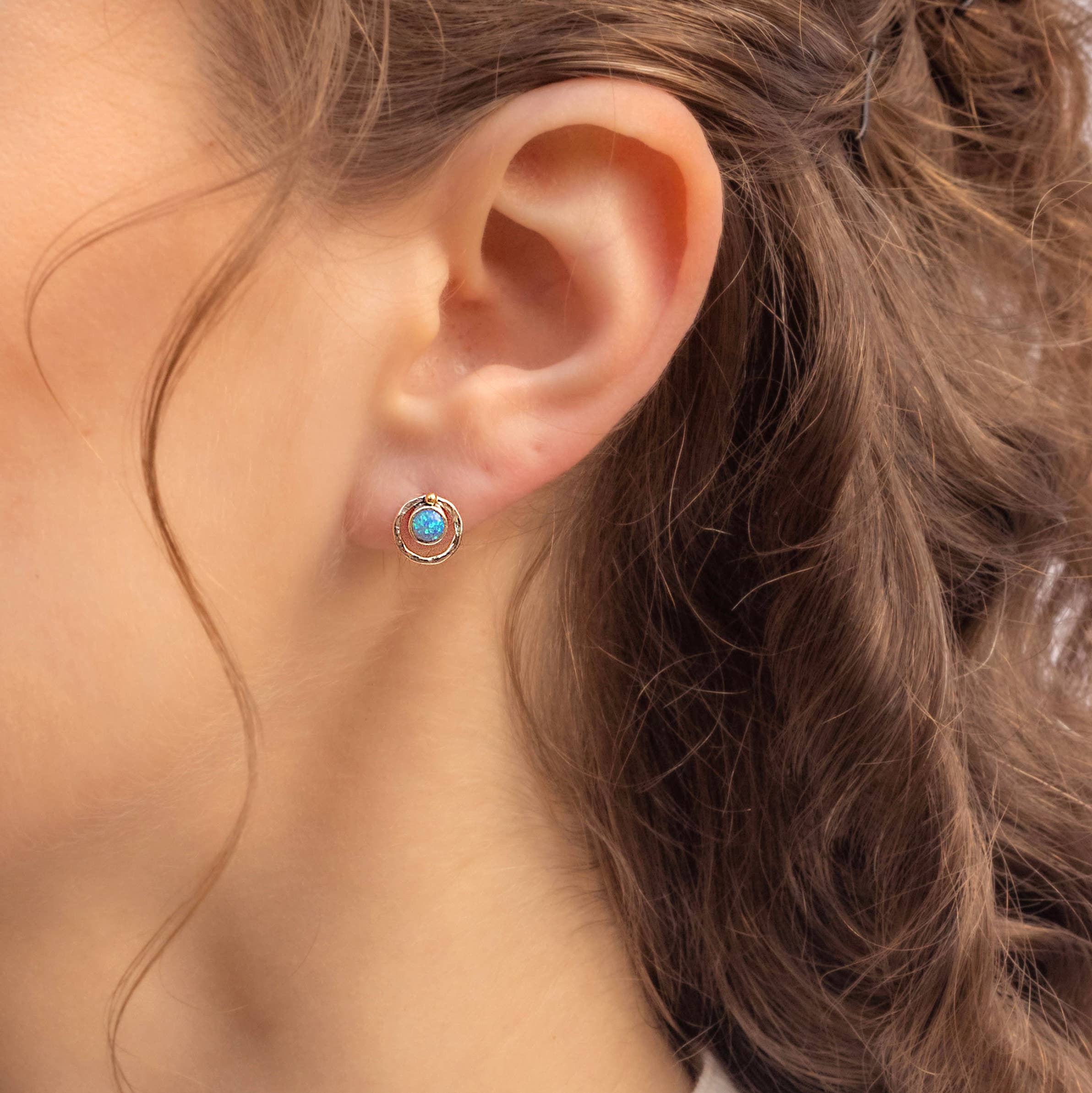 Dainty Opalite Stud Earrings