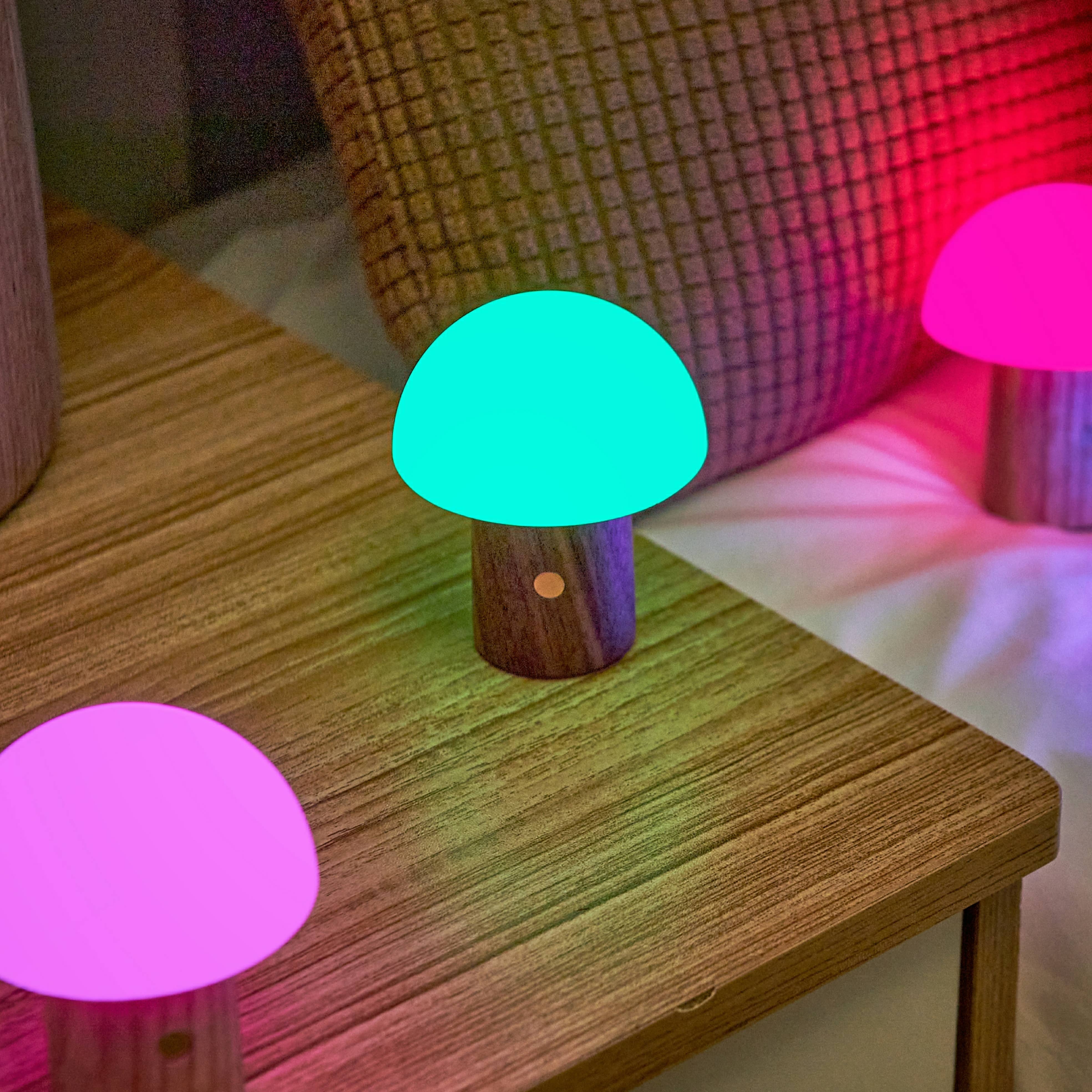 Alice Mushroom Lamp (Super Mini Size): Super Mini / White Ash