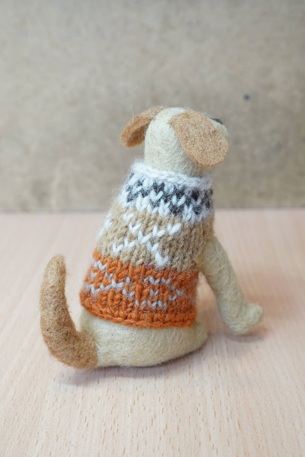 Laura - Hand Felted Wool Labrador Dog Standing Decoration: One Colour