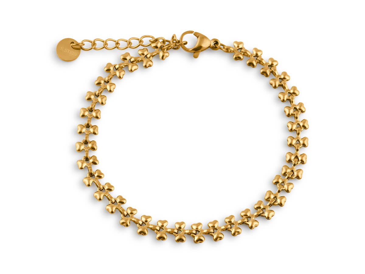 DAPHNE STAINLESS STEEL BRACELET: SILVER