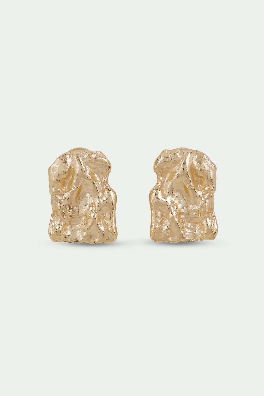 Gold small current earrings