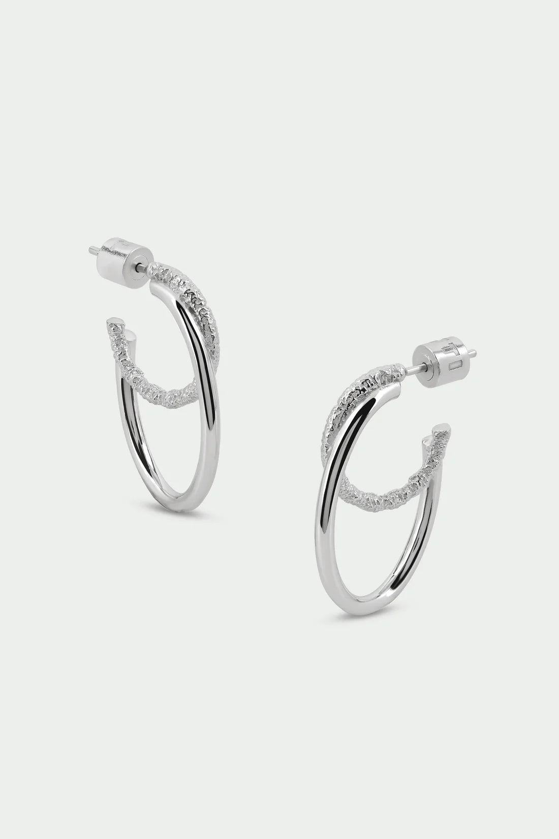 Silver rhythm earrings