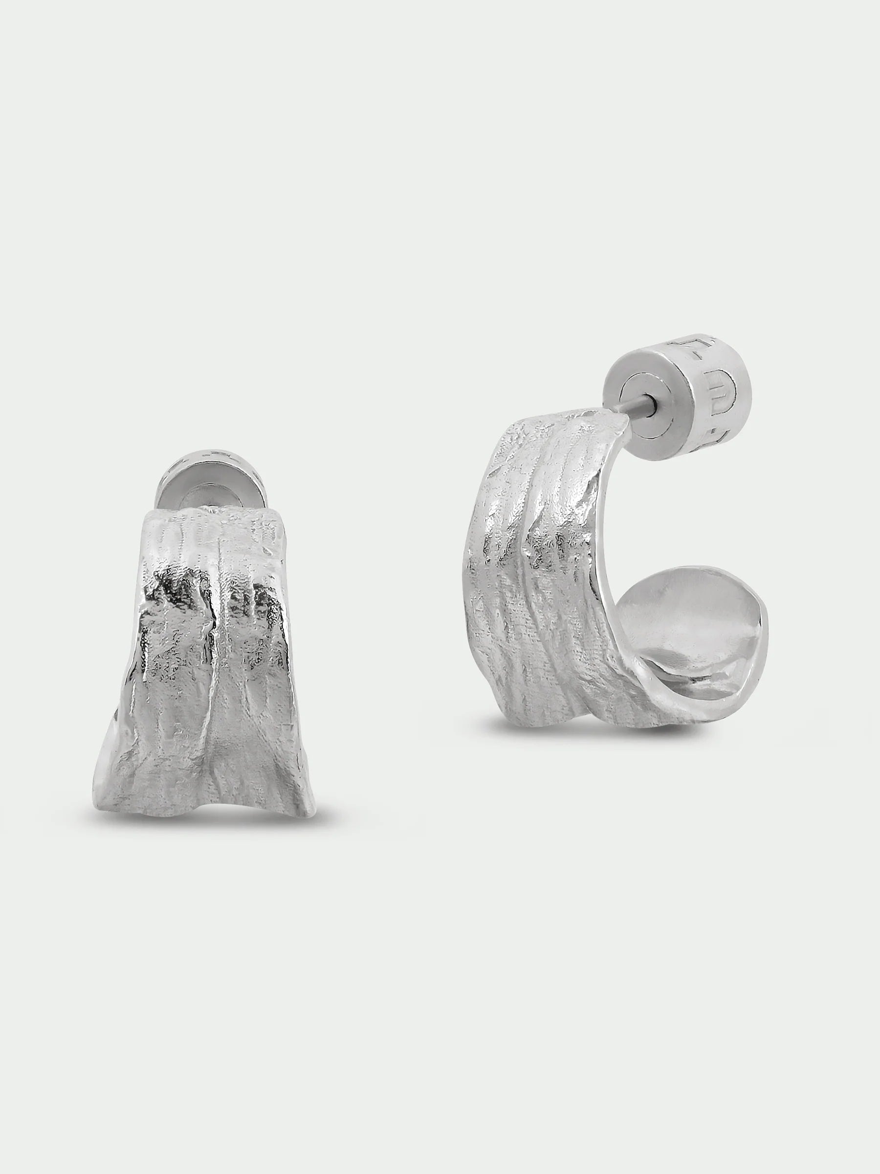 Silver Fold Earrings