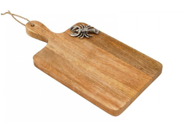 30cm Wooden Board with Lobster - Gifts - Scotland