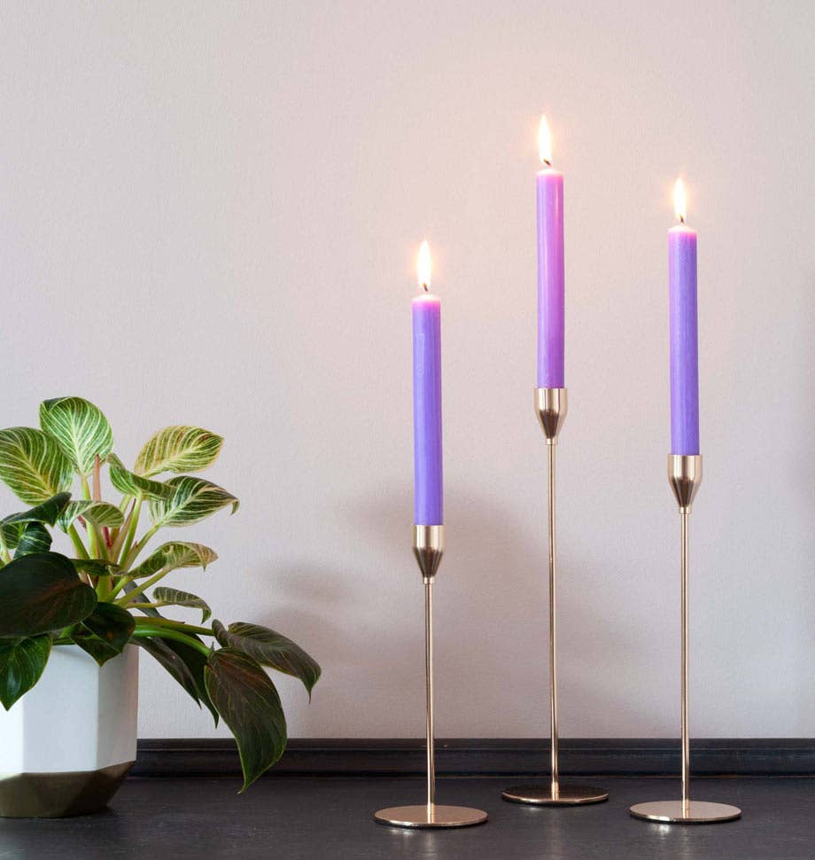 Lilac 8 inch Dinner Candle