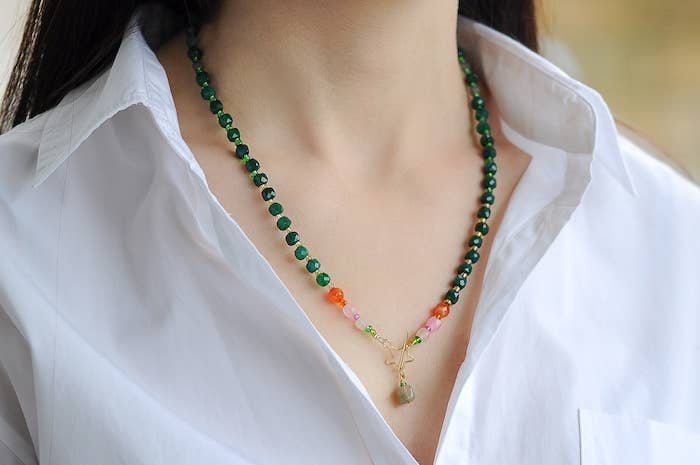Green and Pink Necklace