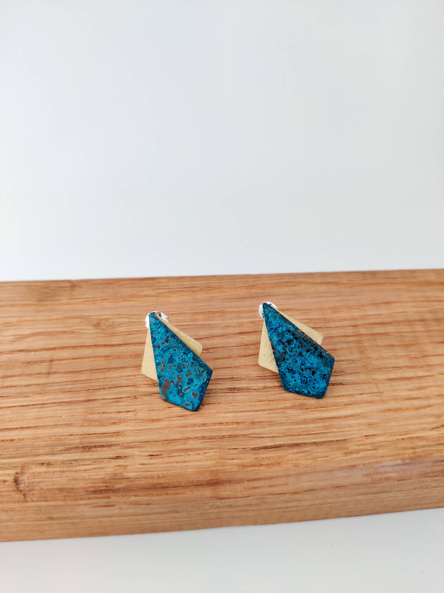 Art Deco Stud Earrings: Small