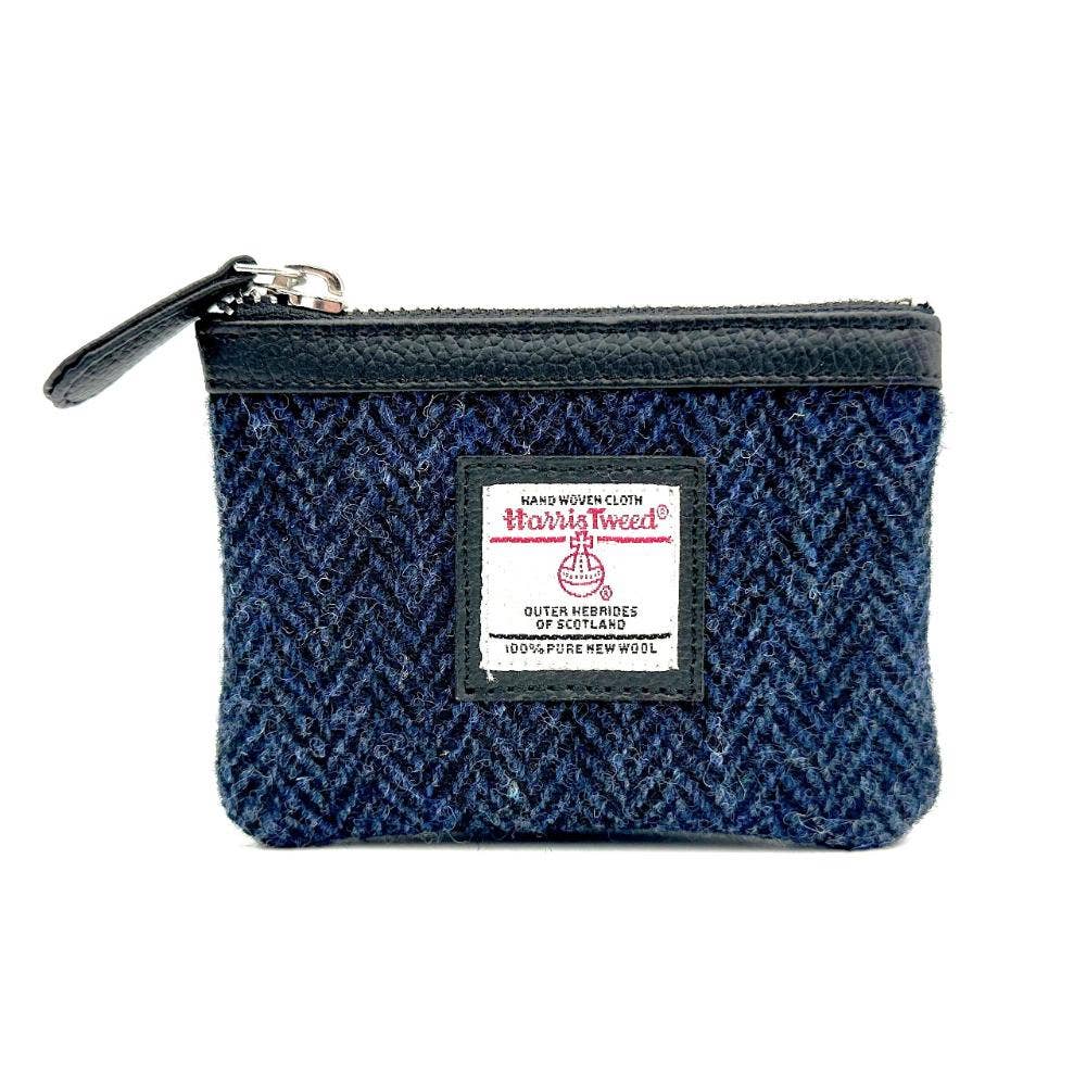 Harris Tweed Coin Purse Blue