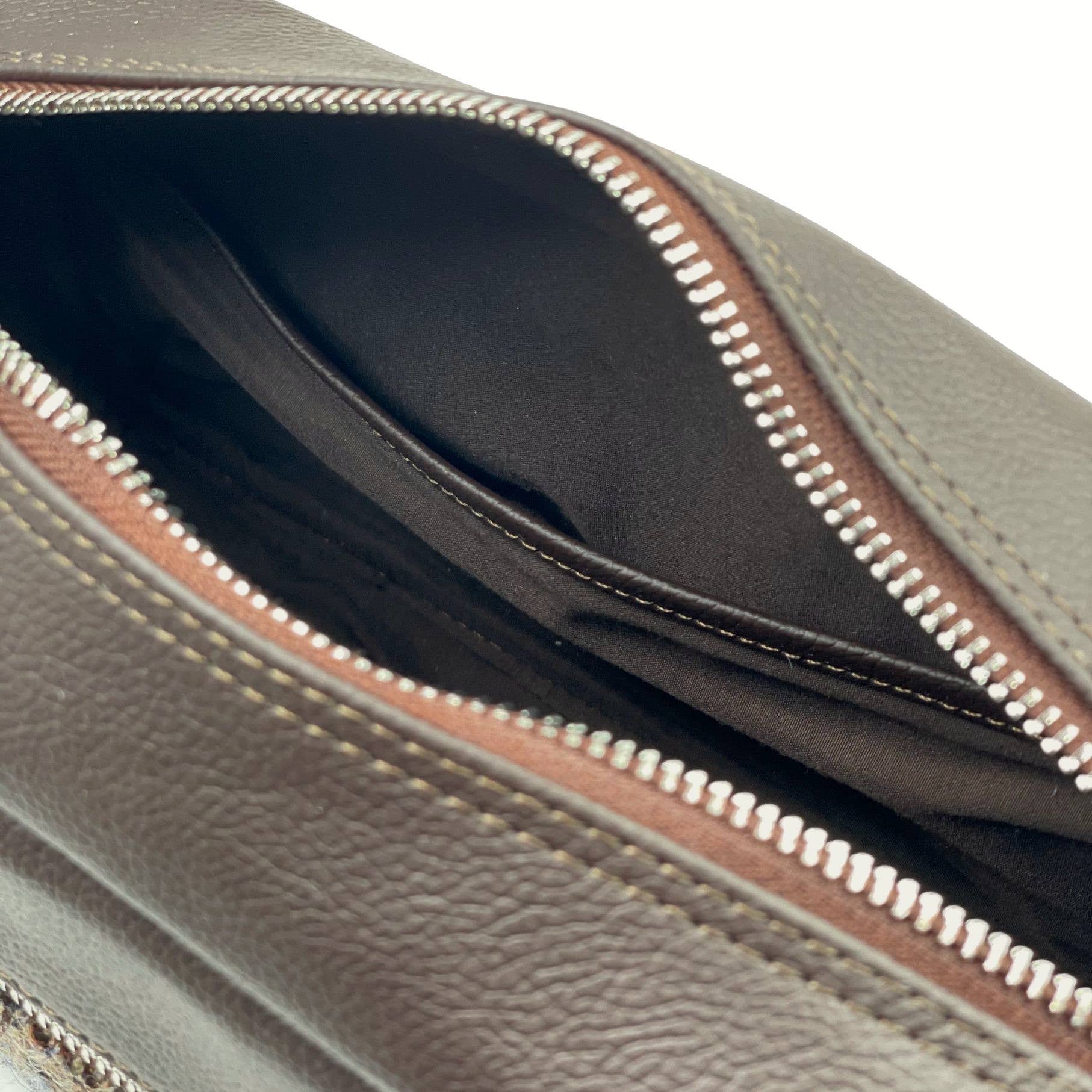 Harris Tweed Toiletry Bag Blue/Brown Check