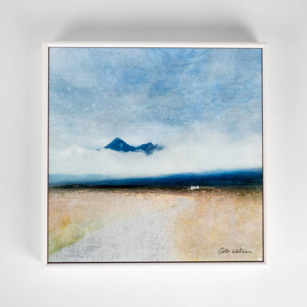 Cuillin Cottage Isle of Skye Wood Framed ceramic art print