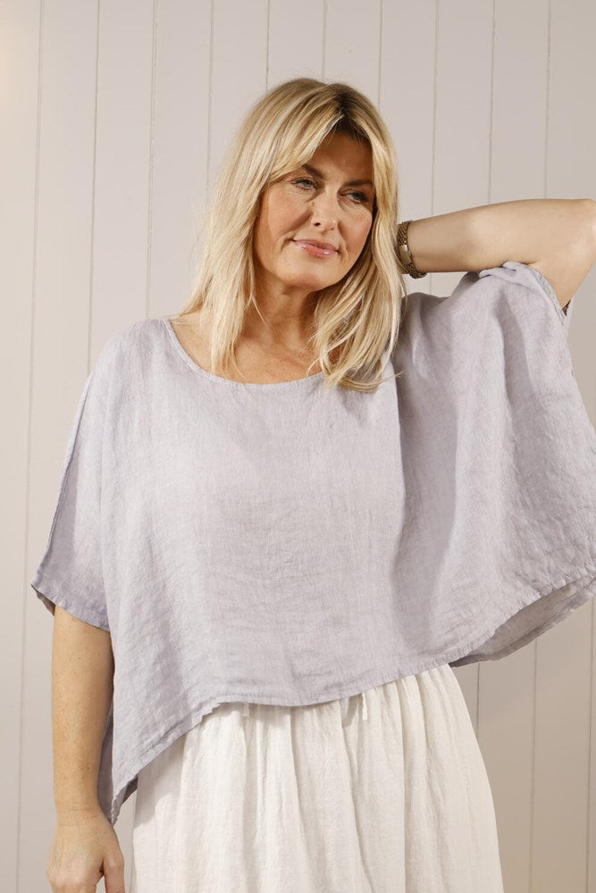 Light grey layering top