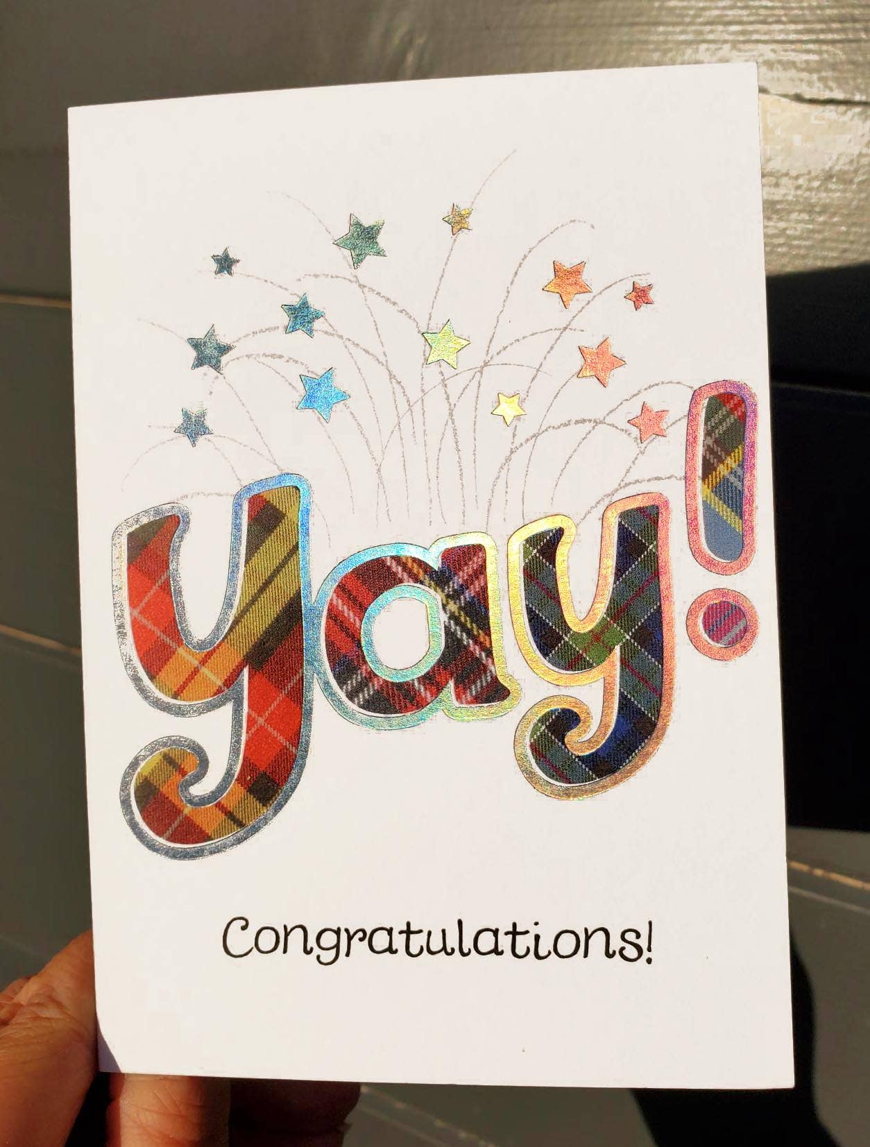 YAY! CONGRATULATIONS CARD WWCN12