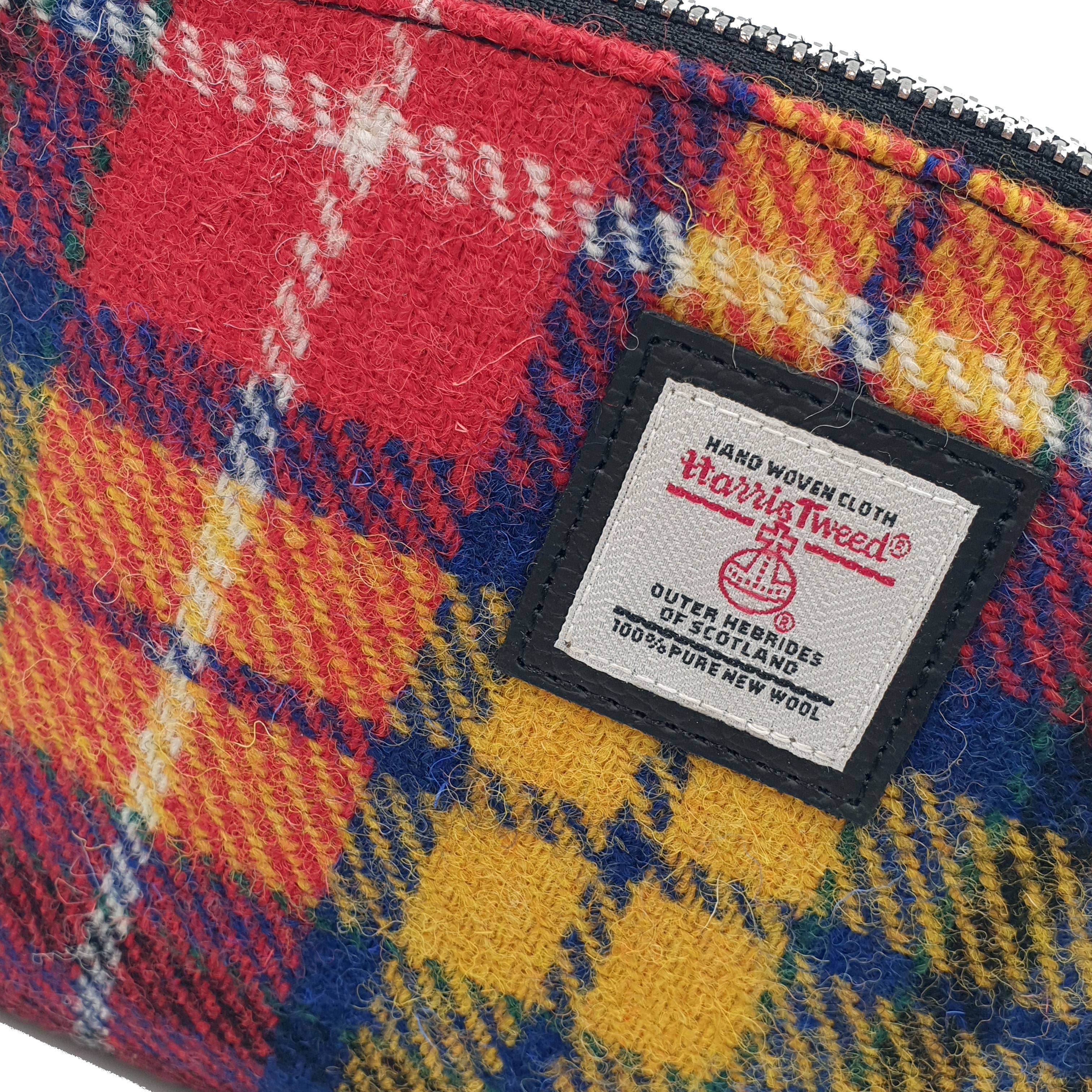 Harris Tweed Cosmetic Bag Saffron