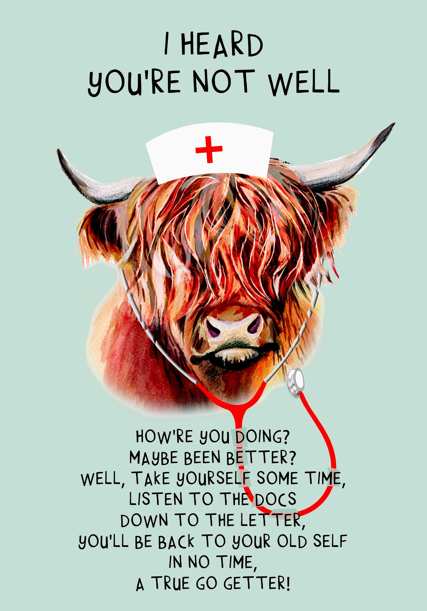‘I Heard You’re Not Well’ Get Well Soon Card WWGW11