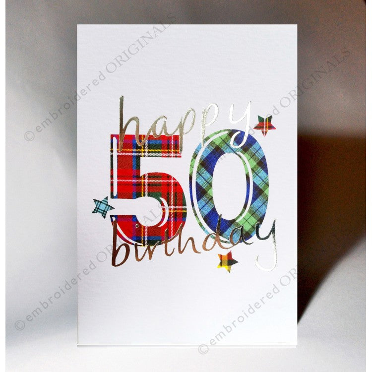 50 Birthday Card - The Nancy Smillie Shop - Art, Jewellery & Designer Gifts Glasgow