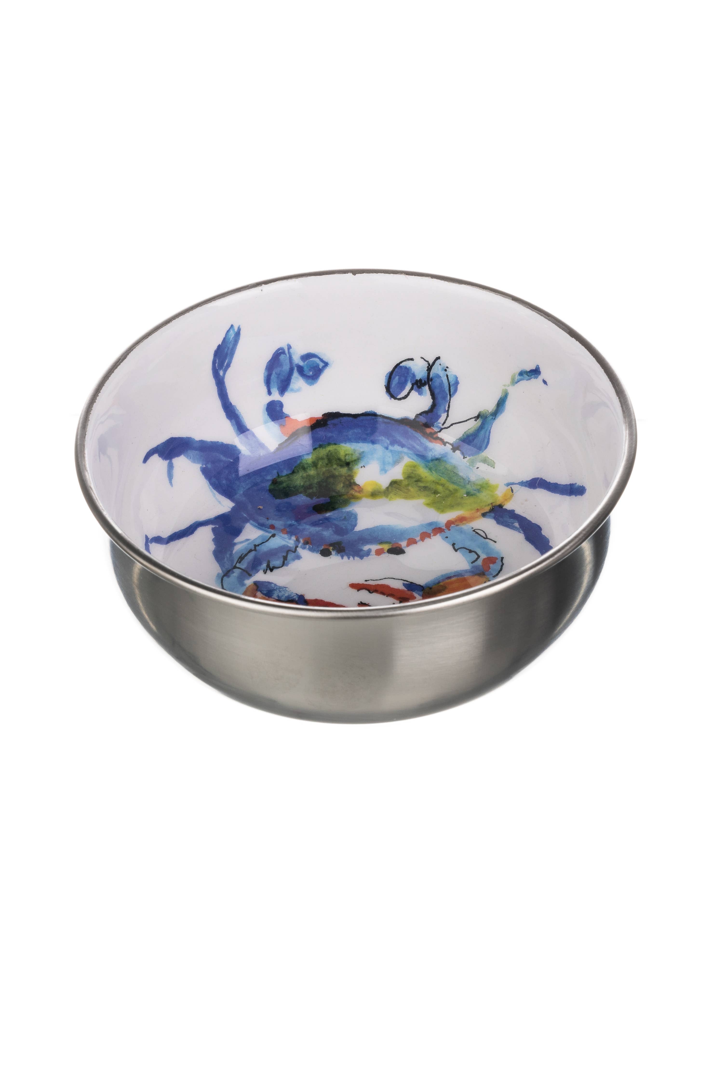 Stainless Steel 12cm Blue Crab Bowl