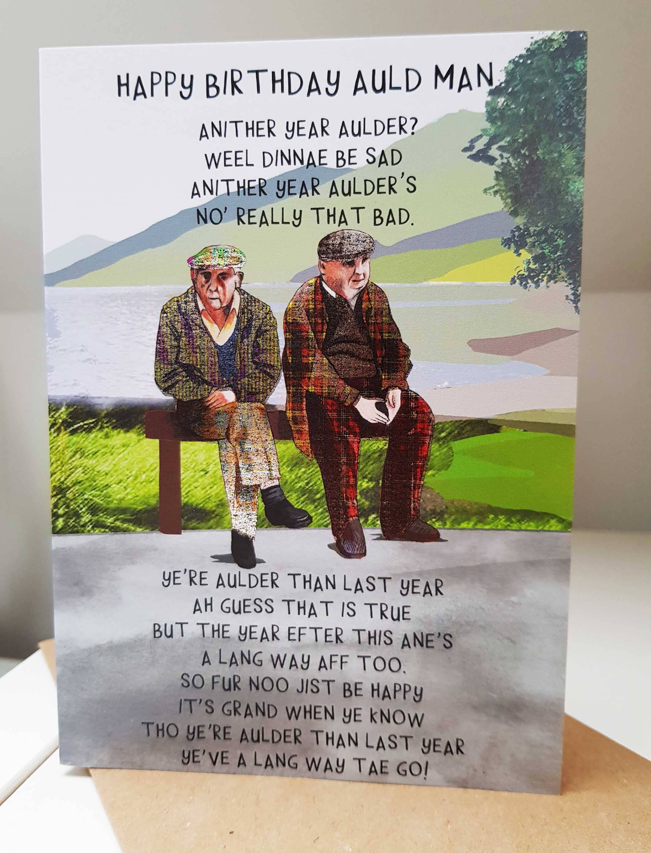 Birthday Anither Year Aulder Card BD74