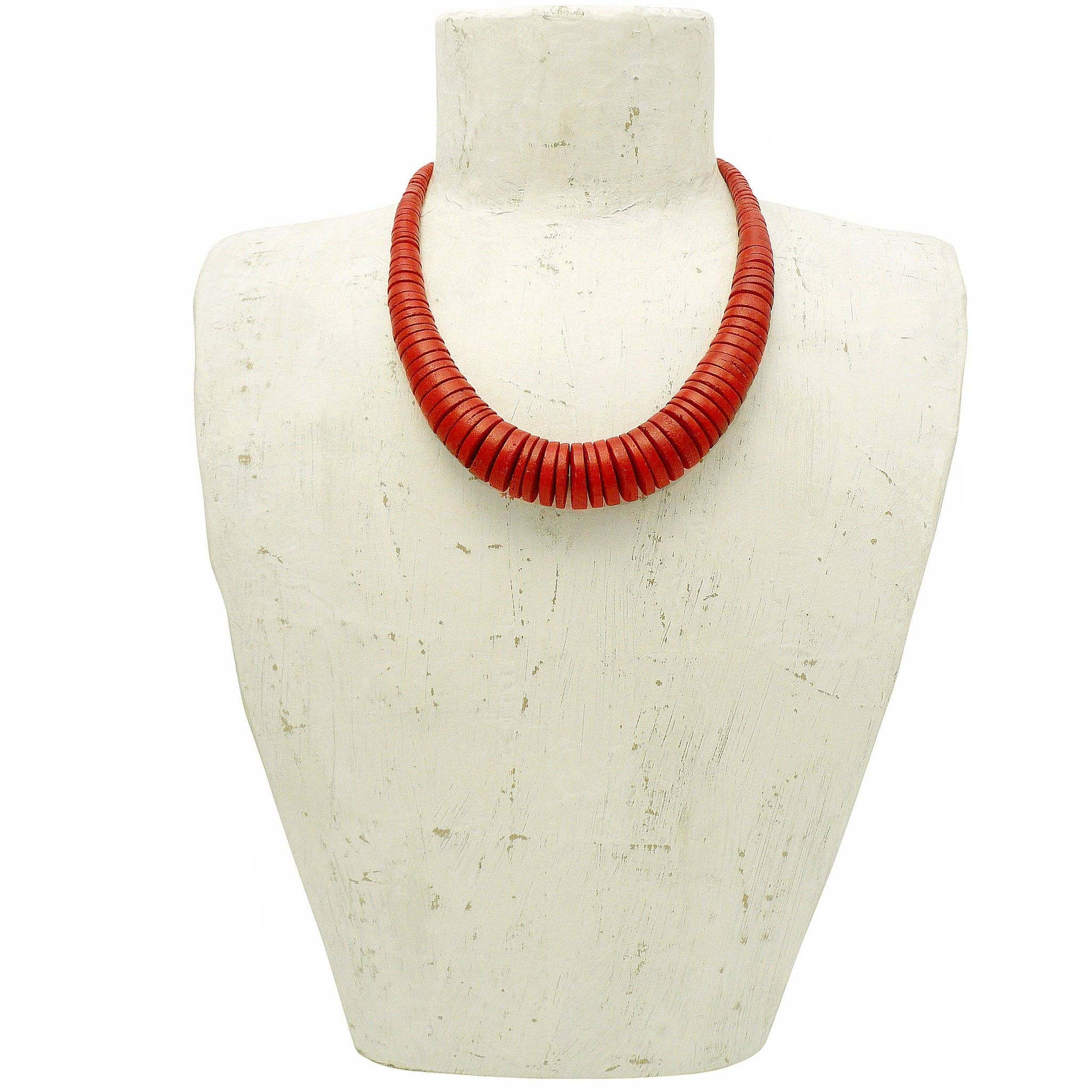 NK601 Graduated Coco Disc Necklaces: Lime-green