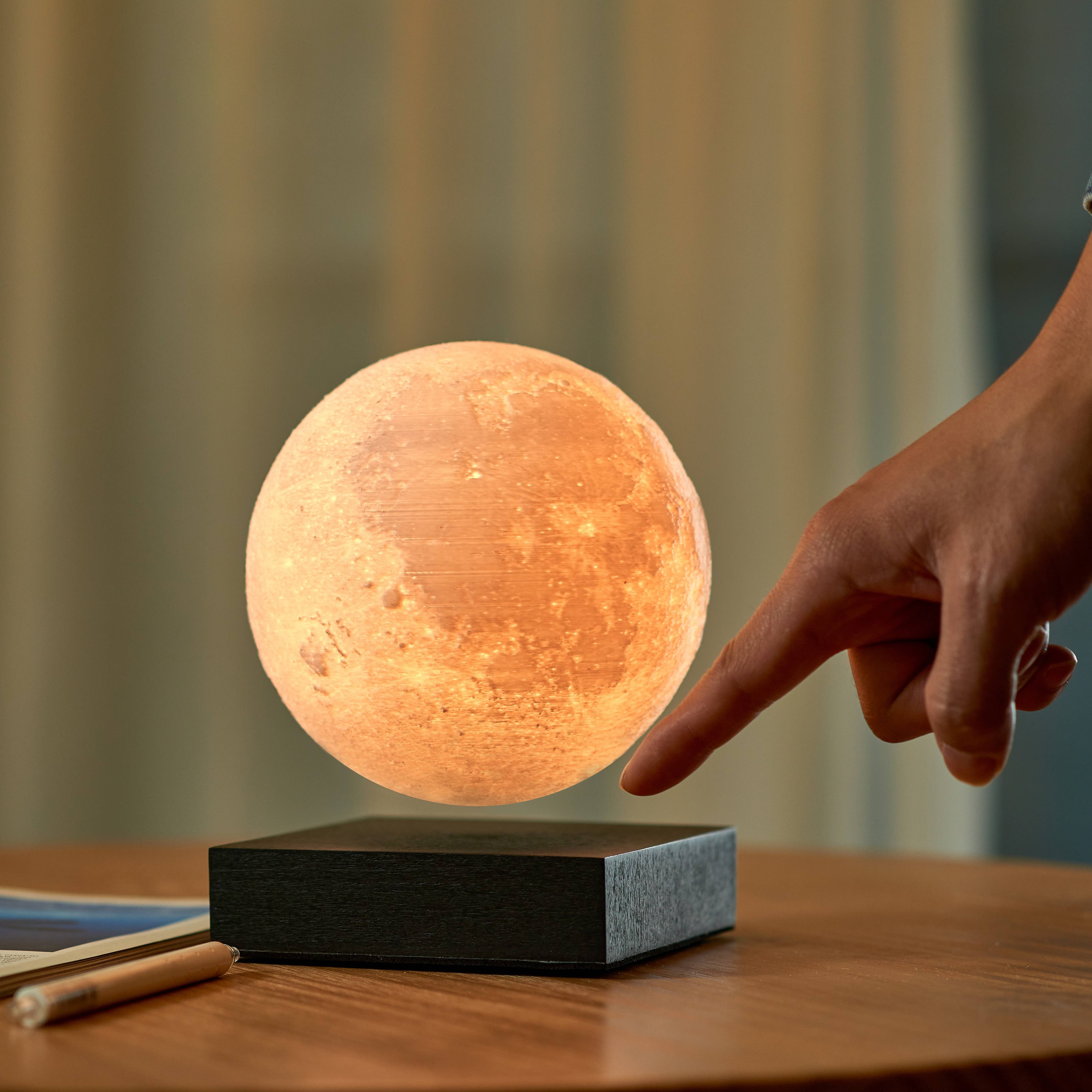 Gingko Smart Moon Lamp: Walnut