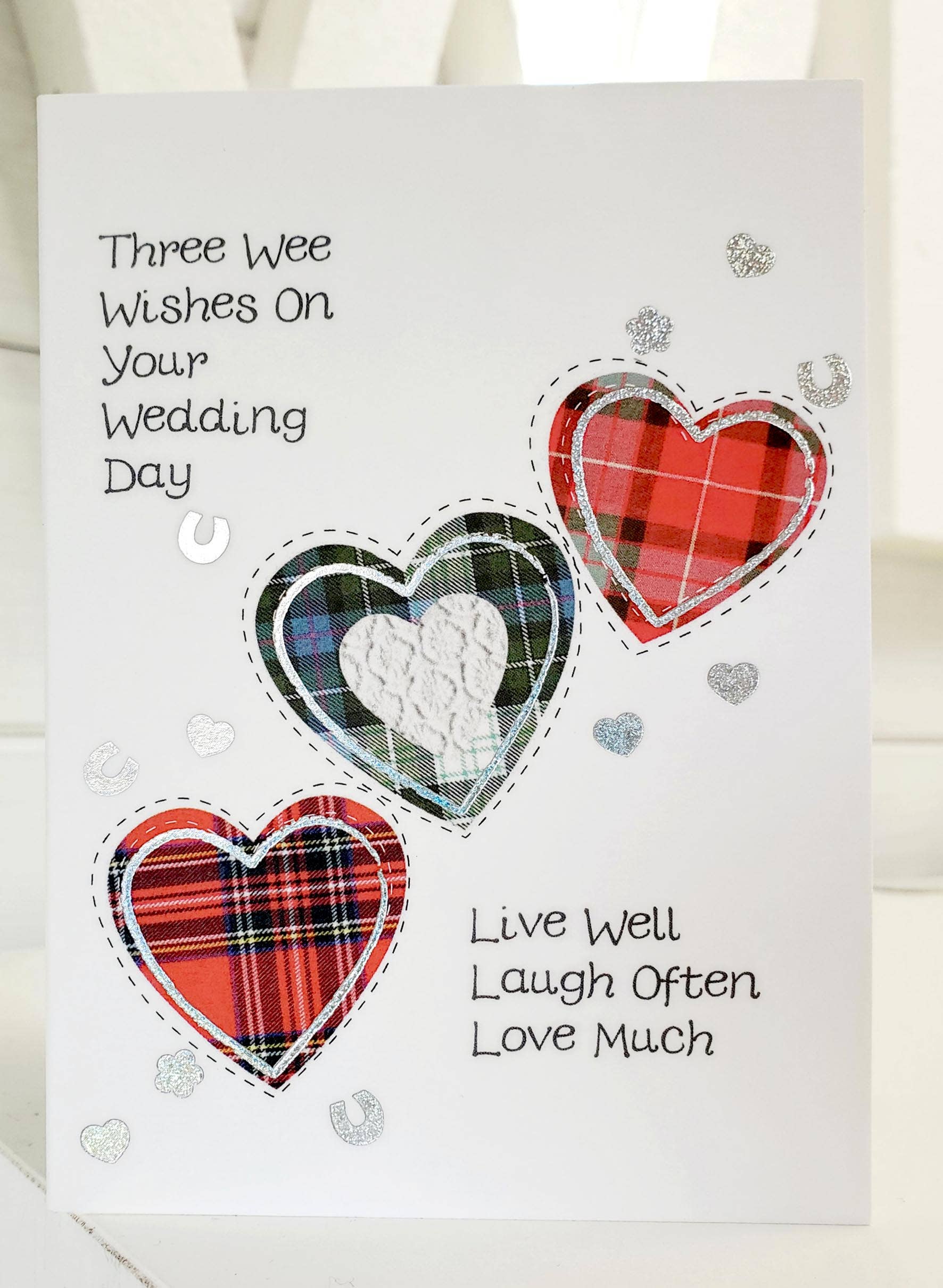 Wedding Three Hearts Card