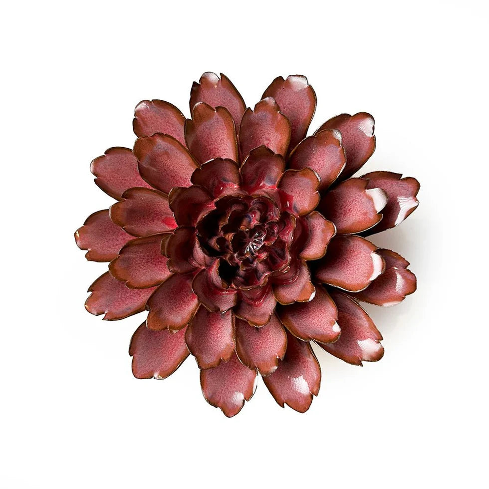 Pink Medium Flower Ceramic Wall Art | The Nancy Smillie Shop - Art, Jewellery & Designer Gifts Glasgow Scotland