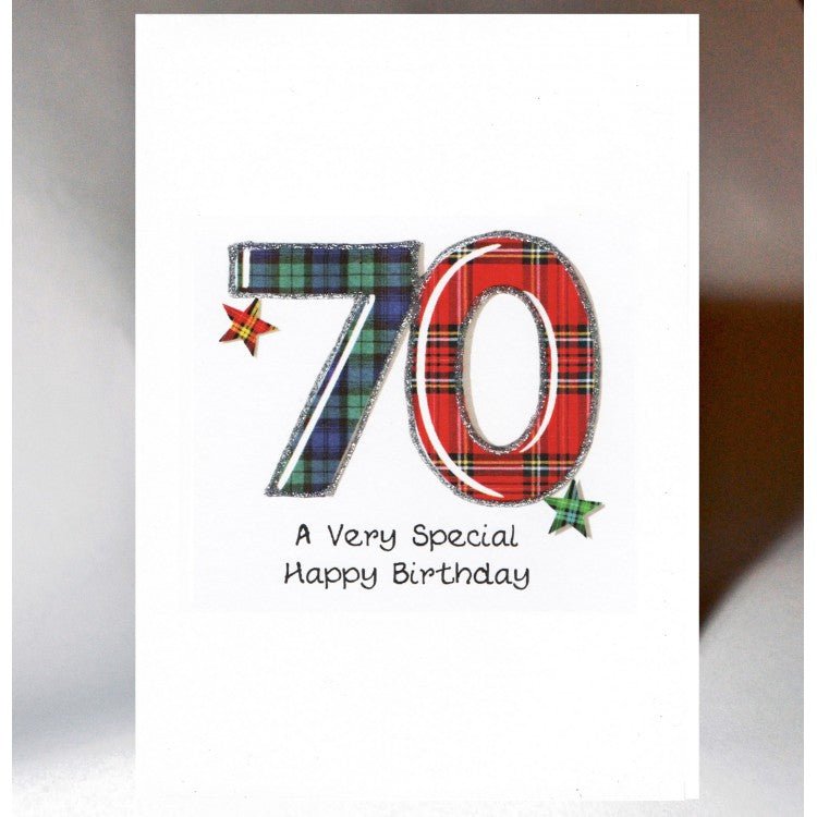70th Birthday Card - The Nancy Smillie Shop - Art, Jewellery & Designer Gifts Glasgow