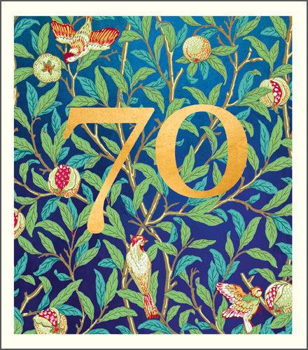 70th Birthday Card - The Nancy Smillie Shop - Art, Jewellery & Designer Gifts Glasgow