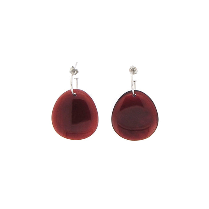 Port round creole earring