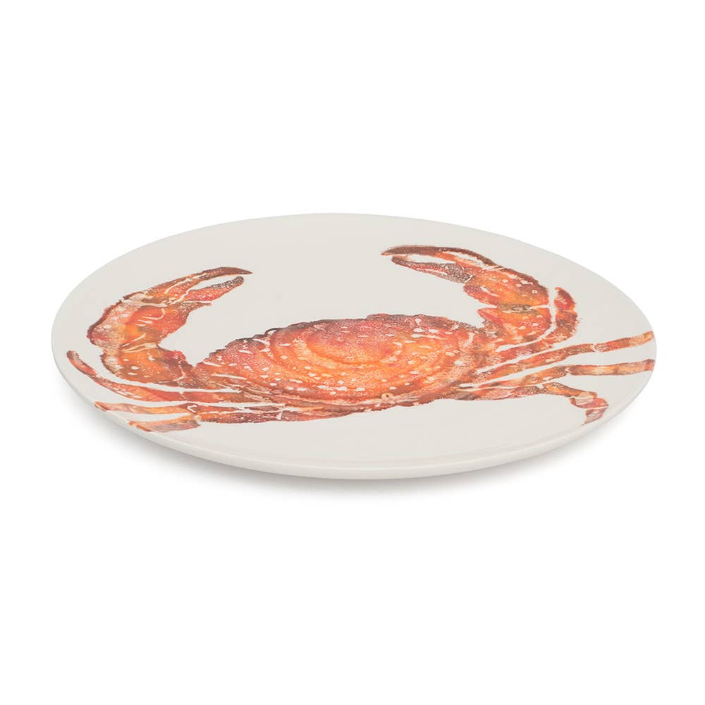Platter Crab Orange | Round Ceramic Serving Platter