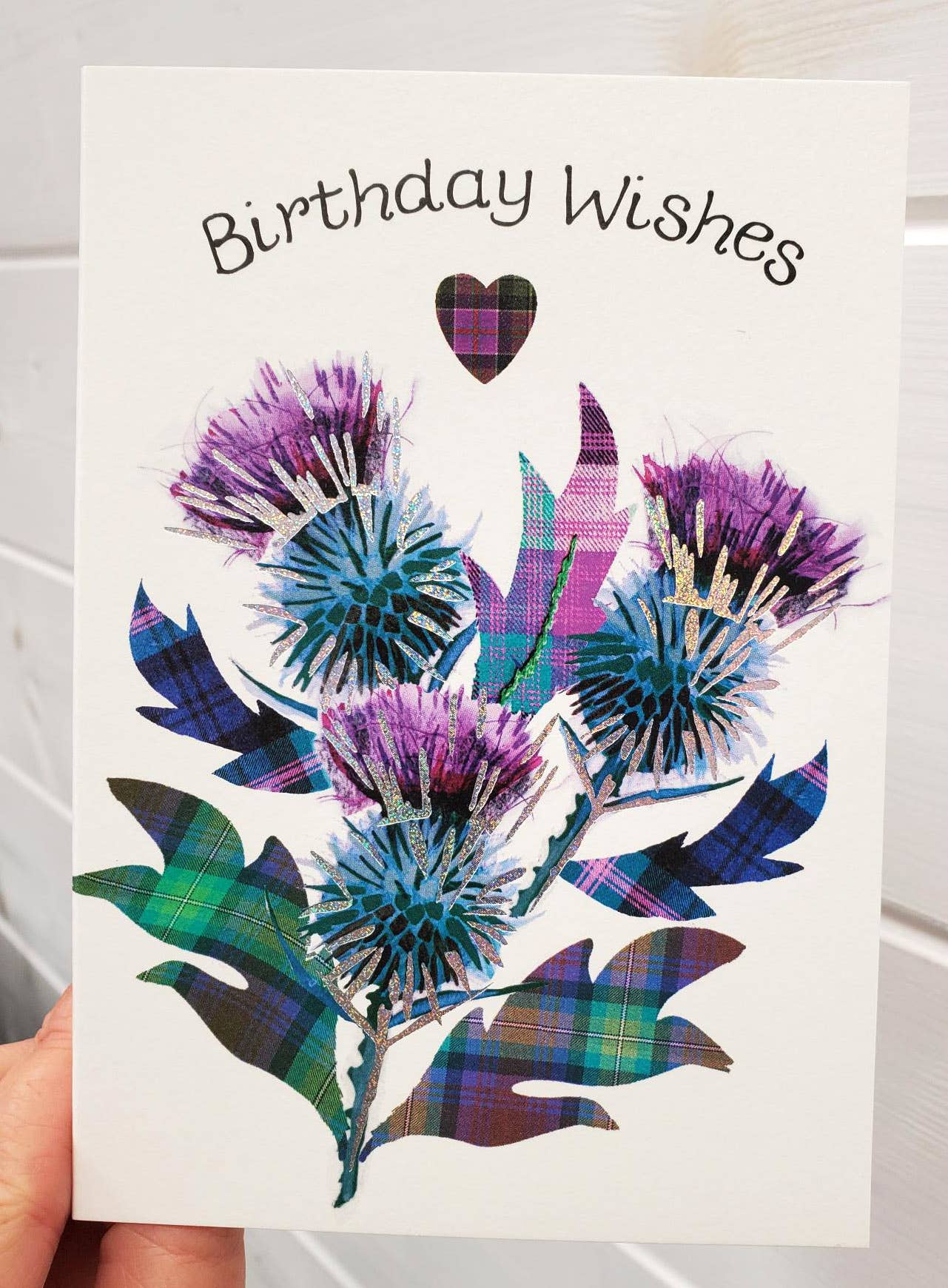 Birthday Thistles Card WWBD216