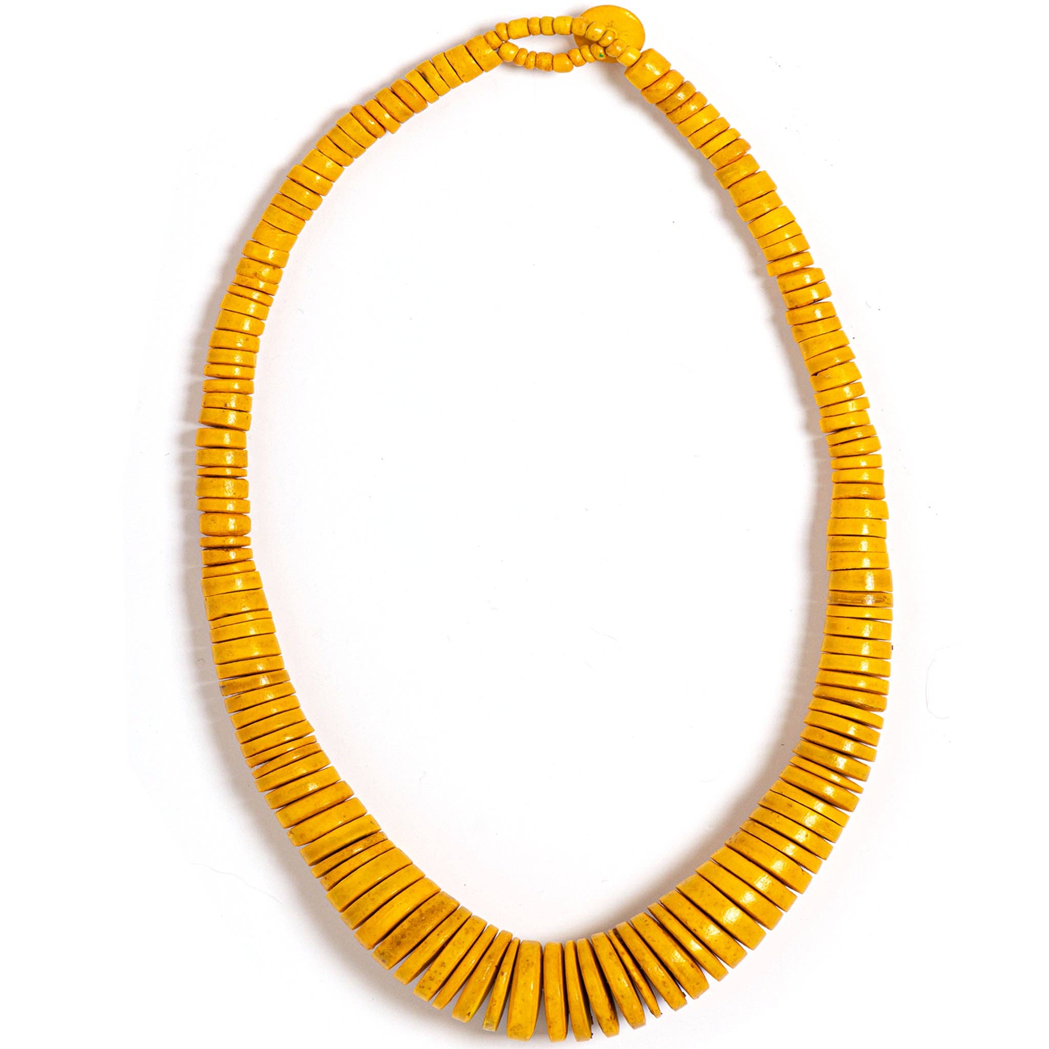 NK601 Graduated Coco Disc Necklaces: Turquoise-blue