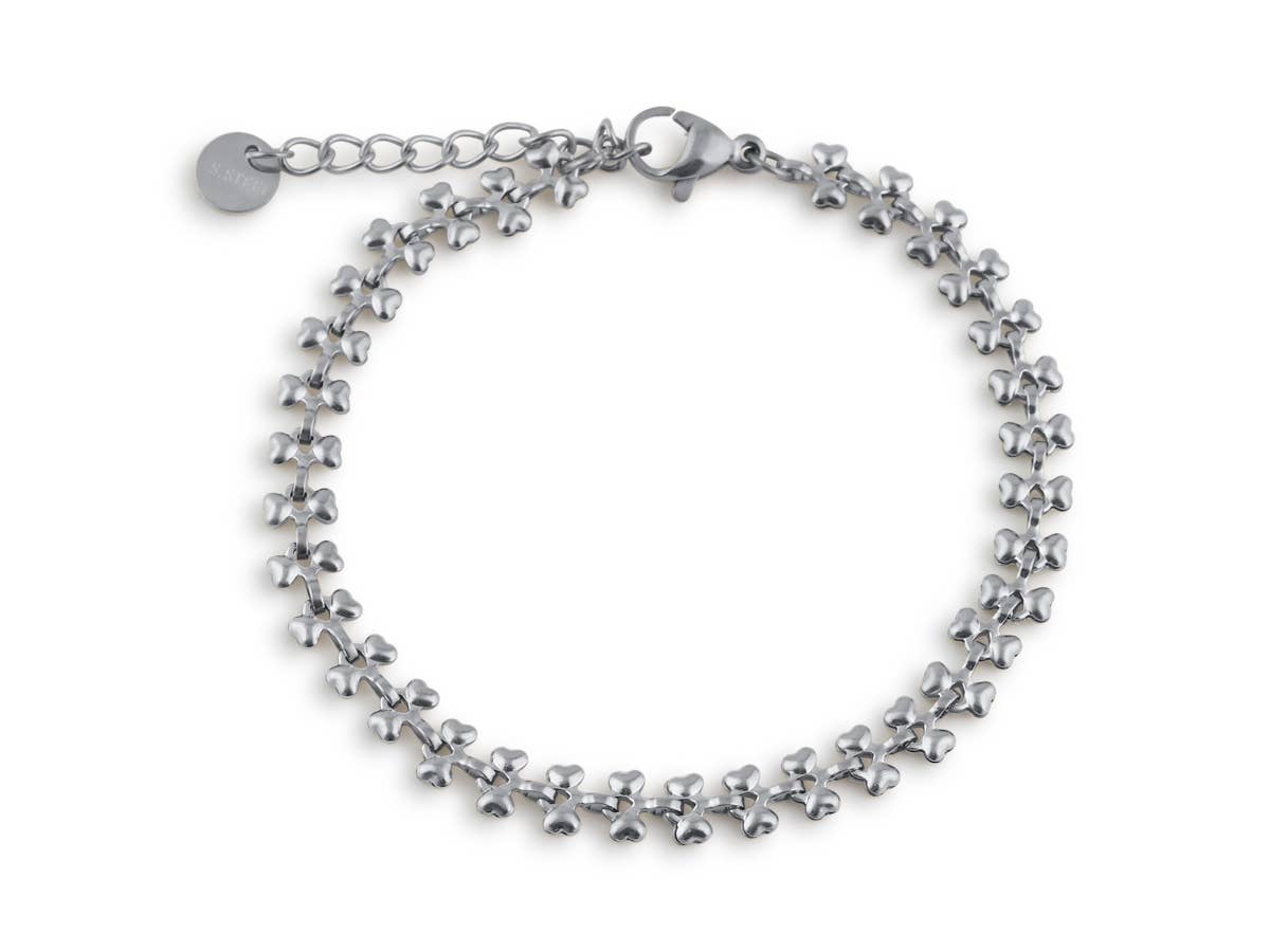 DAPHNE STAINLESS STEEL BRACELET: SILVER