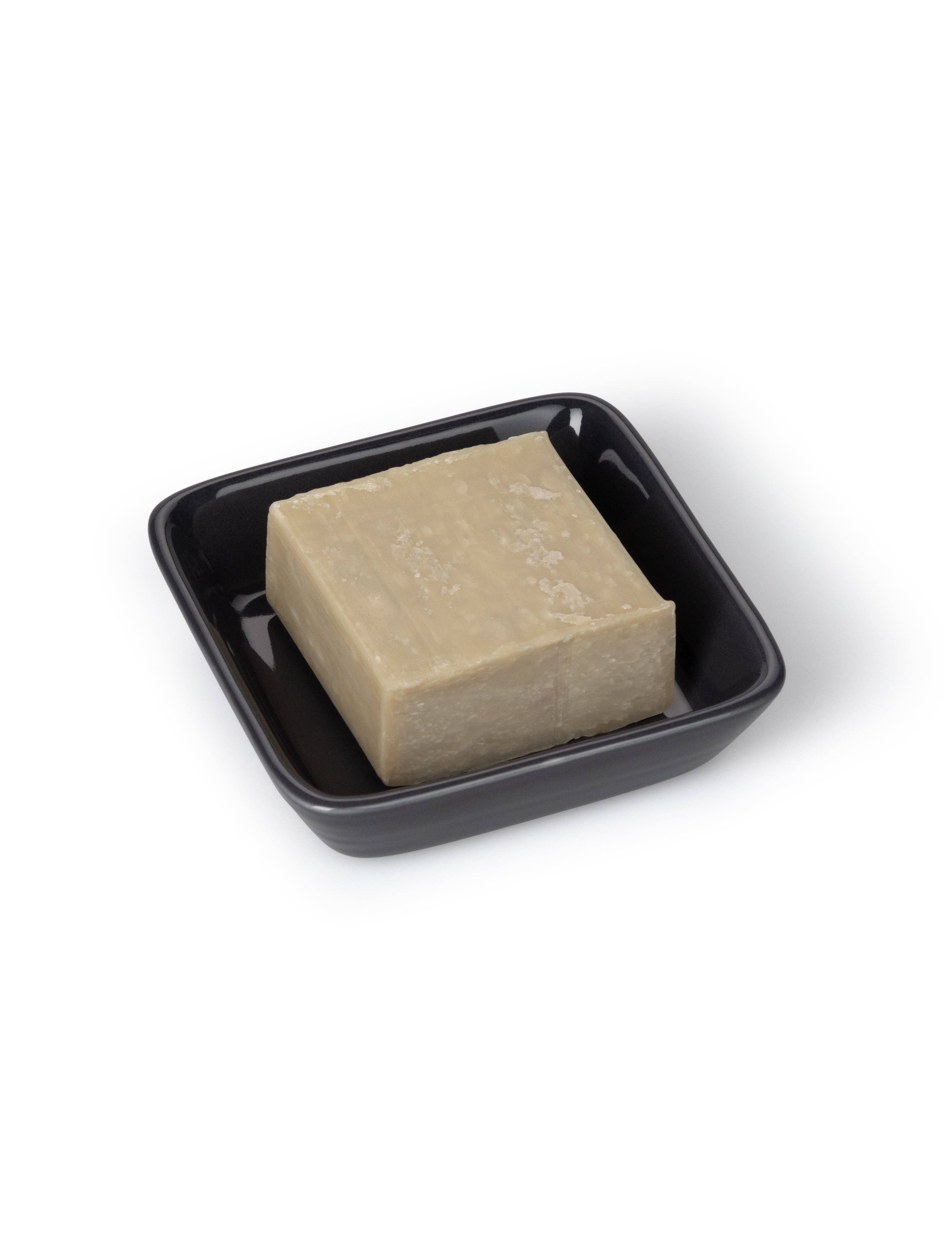 Porcelain Soap Dish | Charcoal