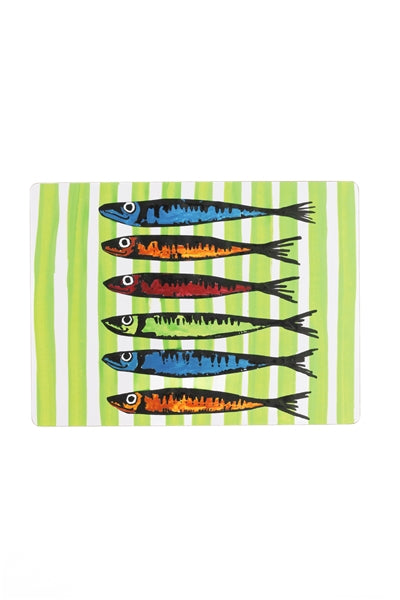 Sardines on Green place mat