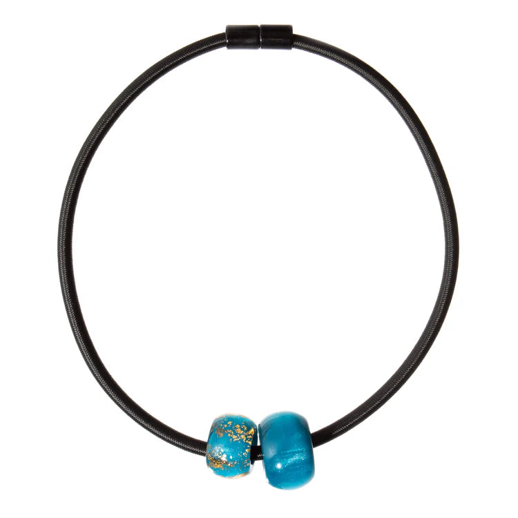 Blue and Blue/Gold Necklace