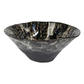 Black fossil deco bowl