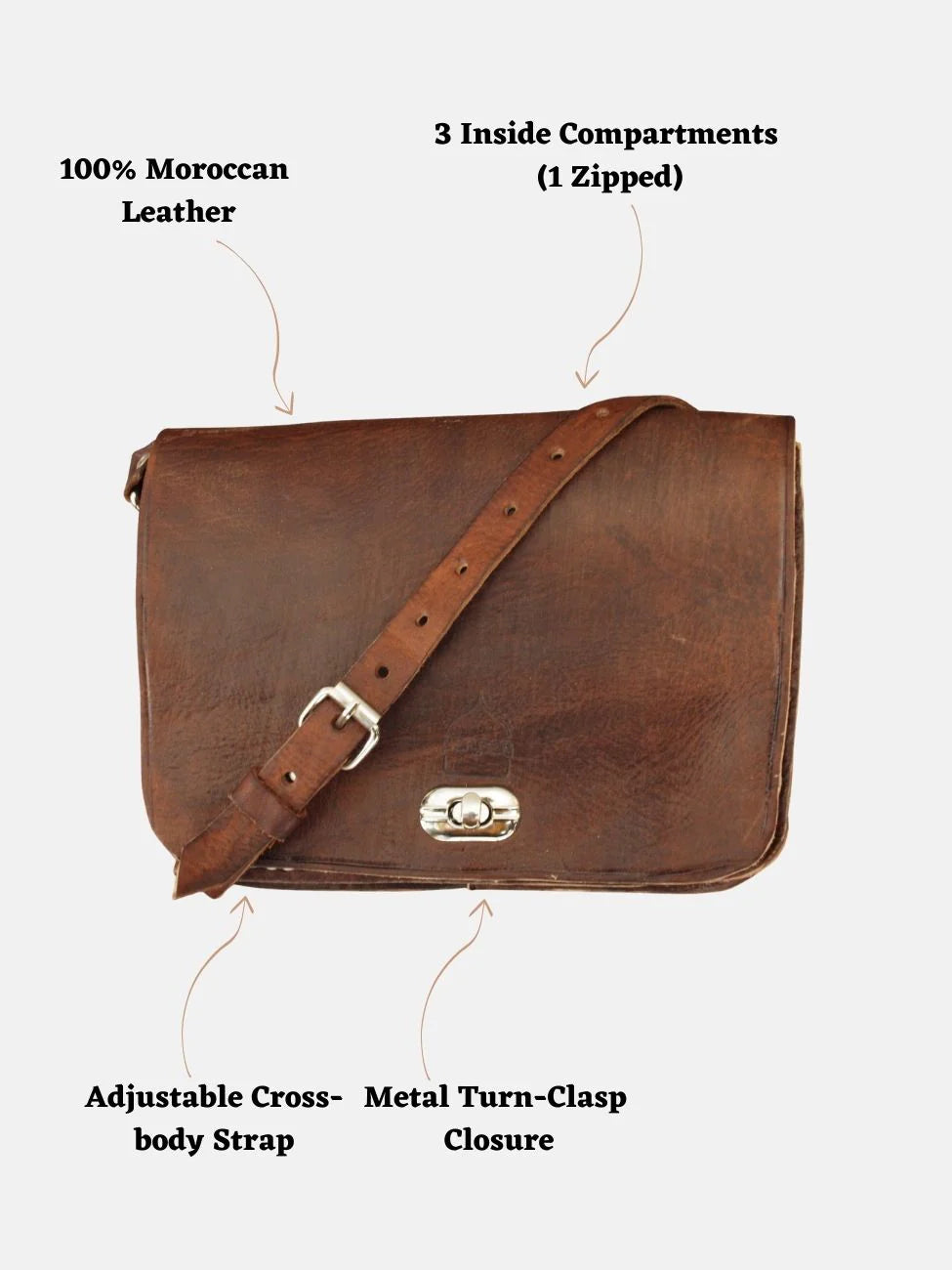 Dark Brown Kenitra cross Body bag