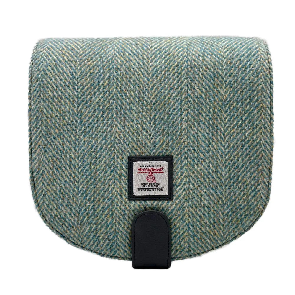 Turquoise Herringbone Cross Body Bag | The Nancy Smillie Shop - Art, Jewellery & Designer Gifts Glasgow Scotland