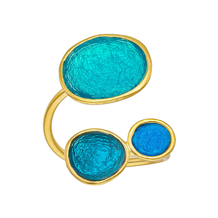 Turquoise GP Triple Pebble Ring
