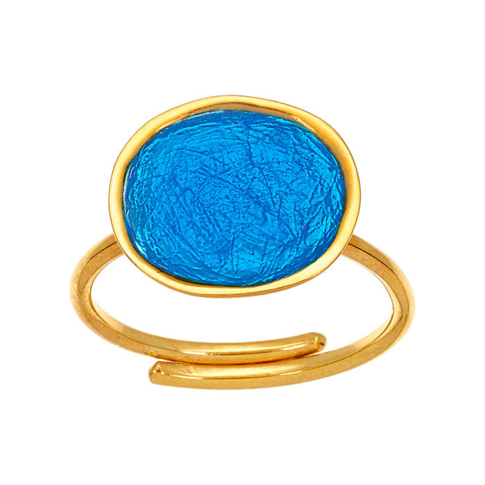 Blue GP Pebble Ring