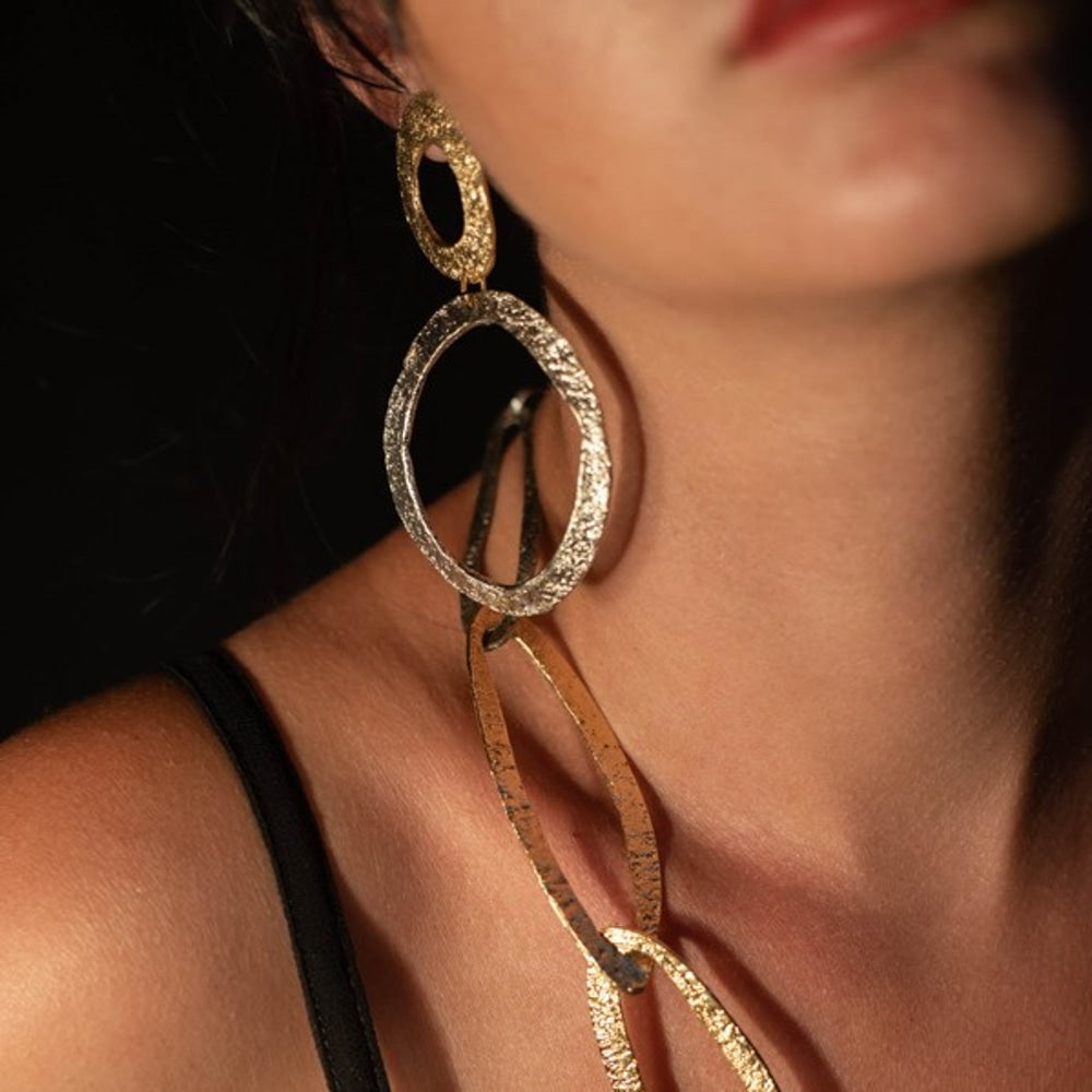 Brass earrings