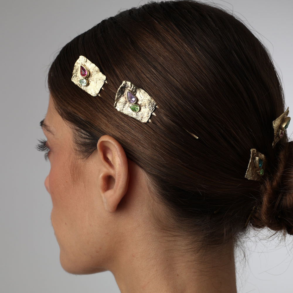 Brass Voilet Hairpin